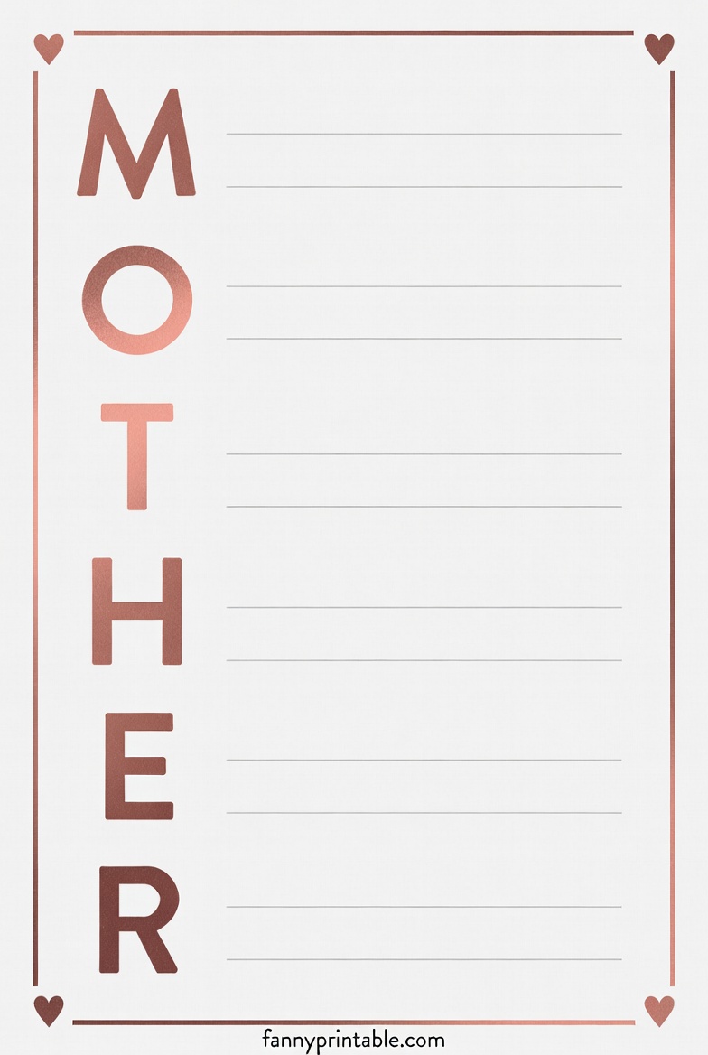 Mother Acrostic Poem Template (3)