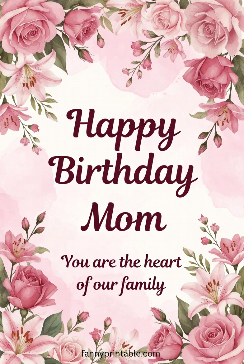 Mother Birthday Card Printable Fanny Printable 2 Mother Birthday Card Printable - Fanny Printable (2)