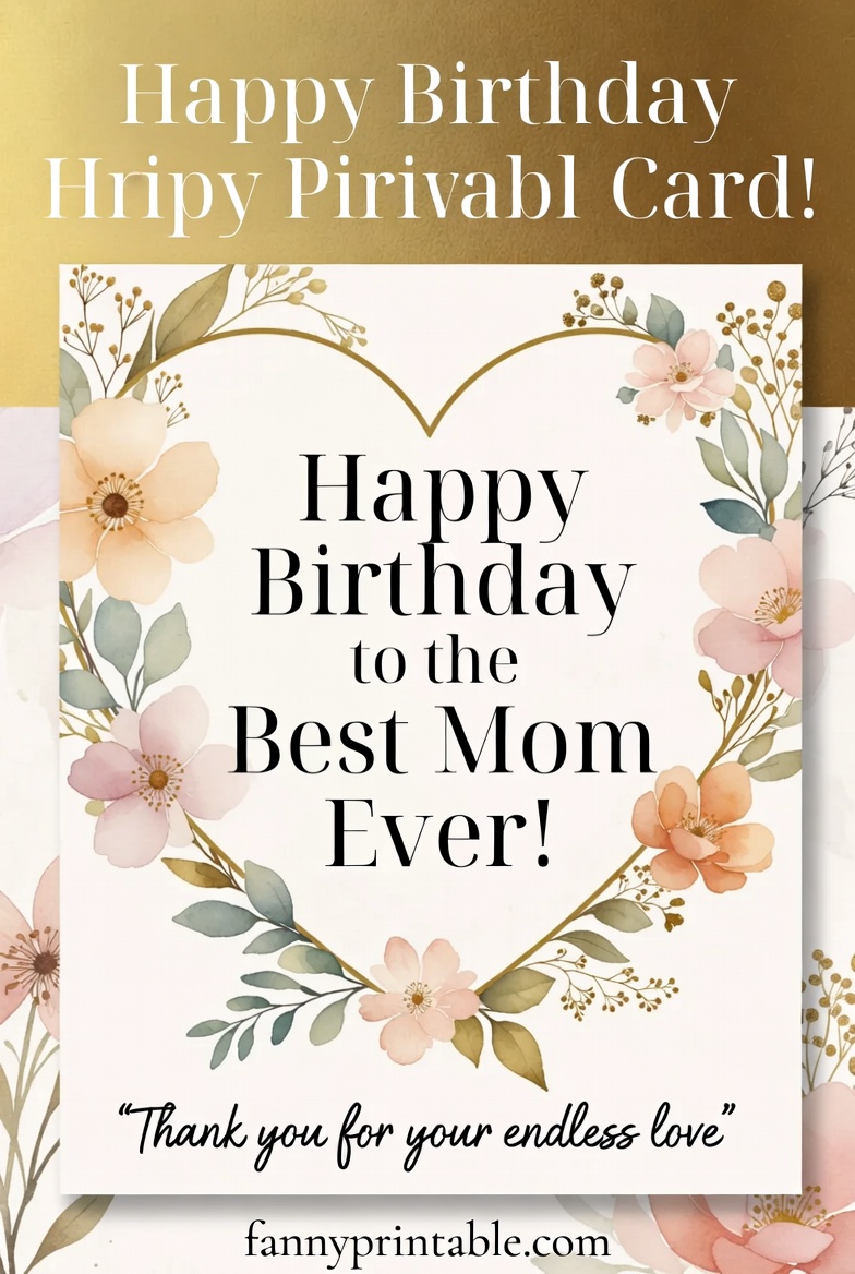 Mother Birthday Card Printable Fanny Printable 3 Mother Birthday Card Printable - Fanny Printable (3)