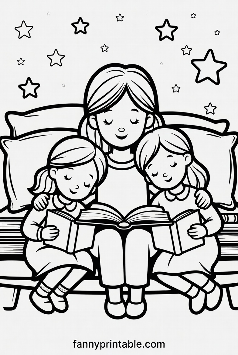 Mother Coloring Pages Printable (4)