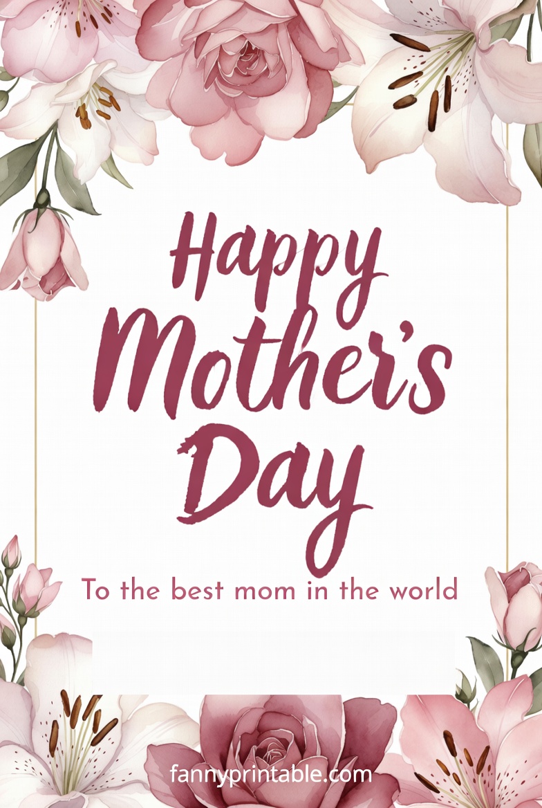 Mother Day Card Printable Fanny Printable 2 Mother Day Card Printable - Fanny Printable (2)