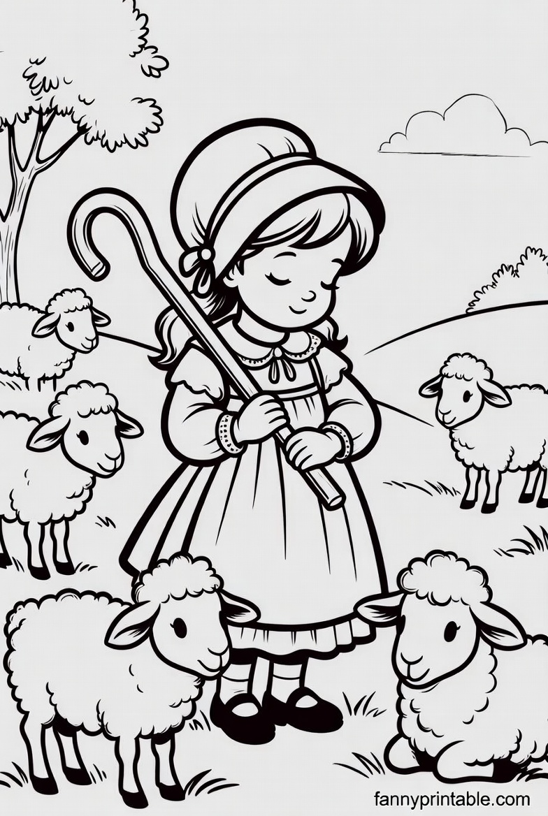 Mother Goose Coloring Pages Free Printable (2)