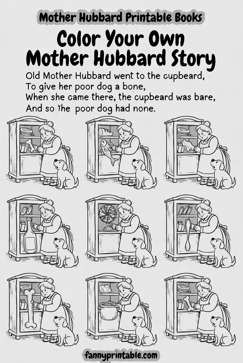 Mother Hubbard Printable Books (2)