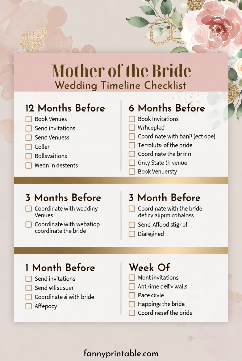 Mother Of The Bride Checklist Printable (3)