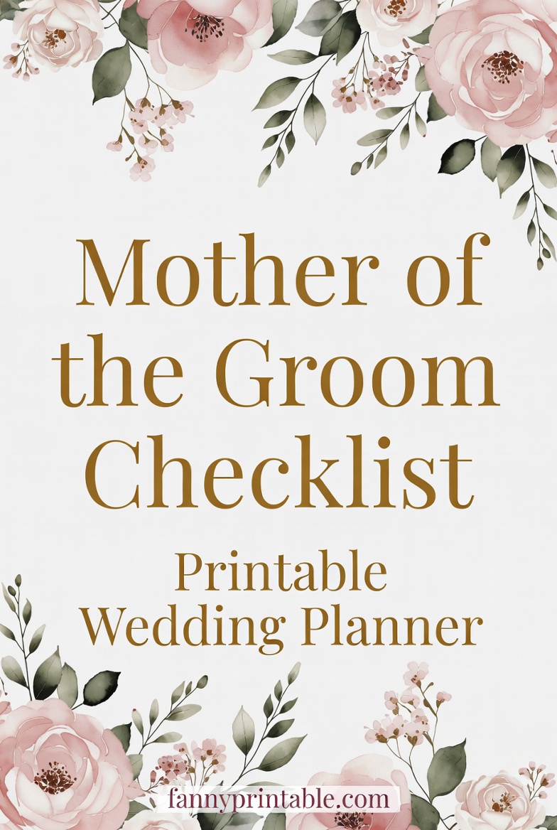 Mother Of The Groom Checklist Printable (3)