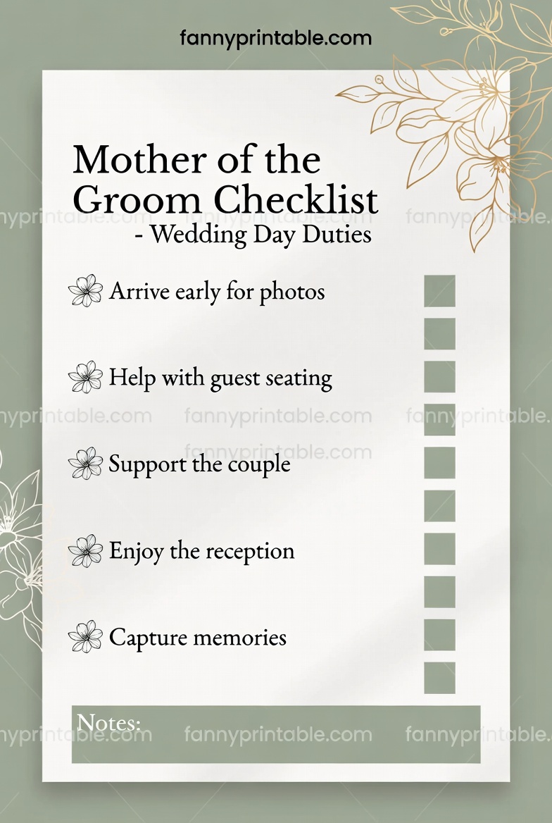 Mother Of The Groom Checklist Printable (4)