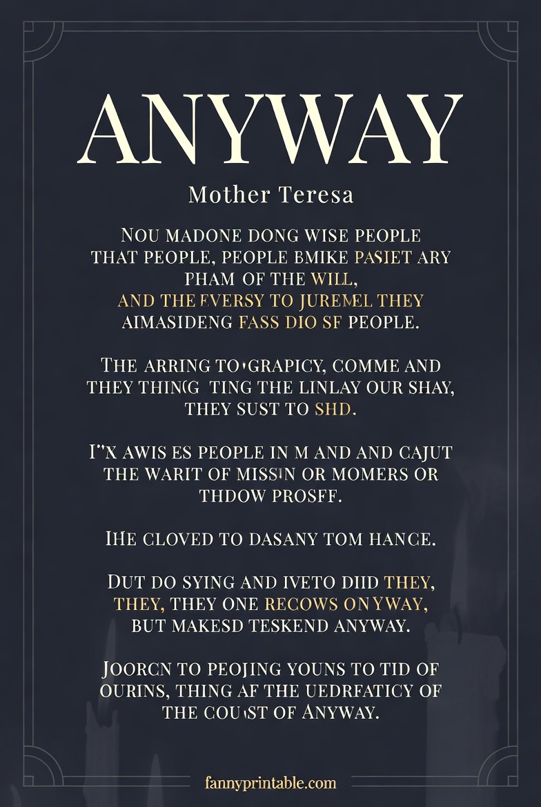 Mother Teresa Anyway Poem Printable (2)
