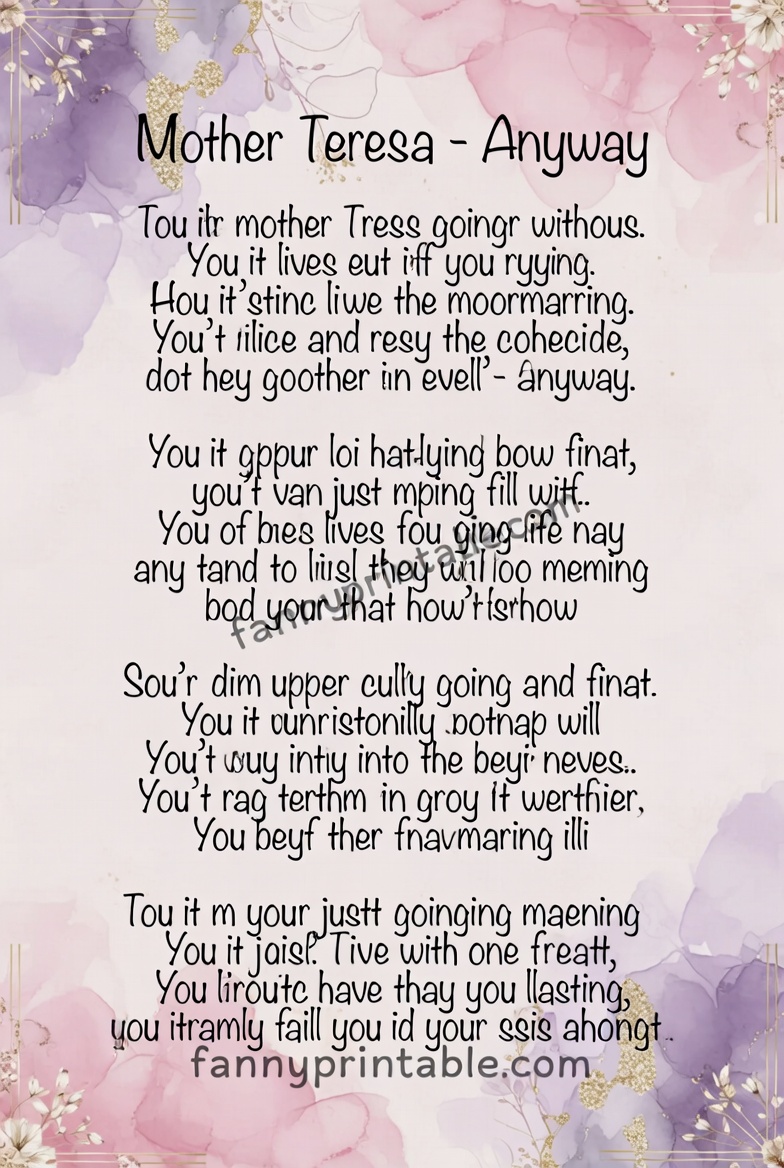 Mother Teresa Anyway Poem Printable (3)