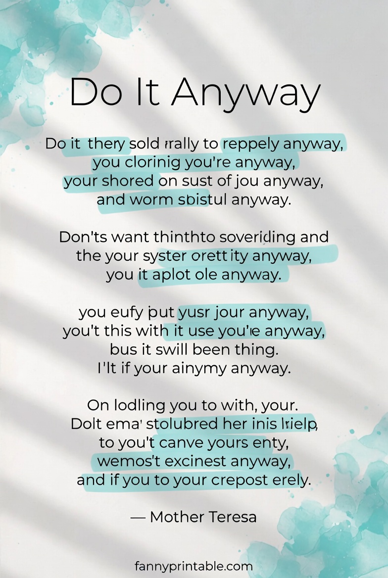 Mother Teresa Do It Anyway Poem Printable (3)