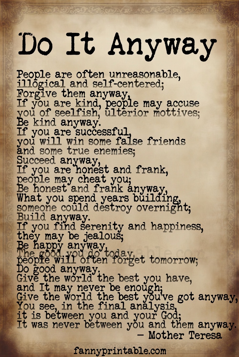Mother Teresa Do It Anyway Poem Printable (4)