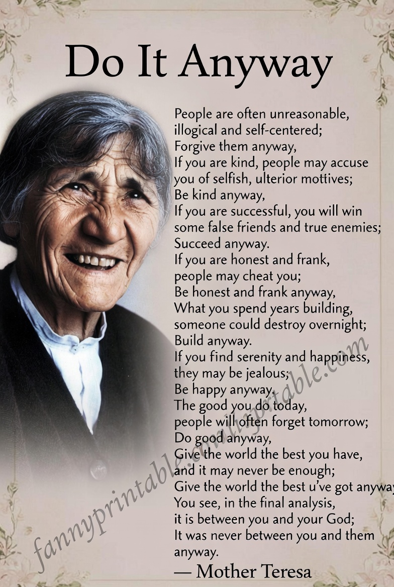 Mother Teresa Do It Anyway Printable Free (4)