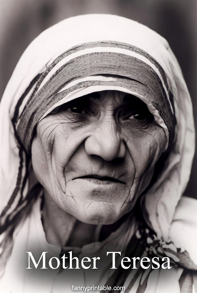 Mother Teresa Printable Pictures 2 Mother Teresa Printable Pictures (2)