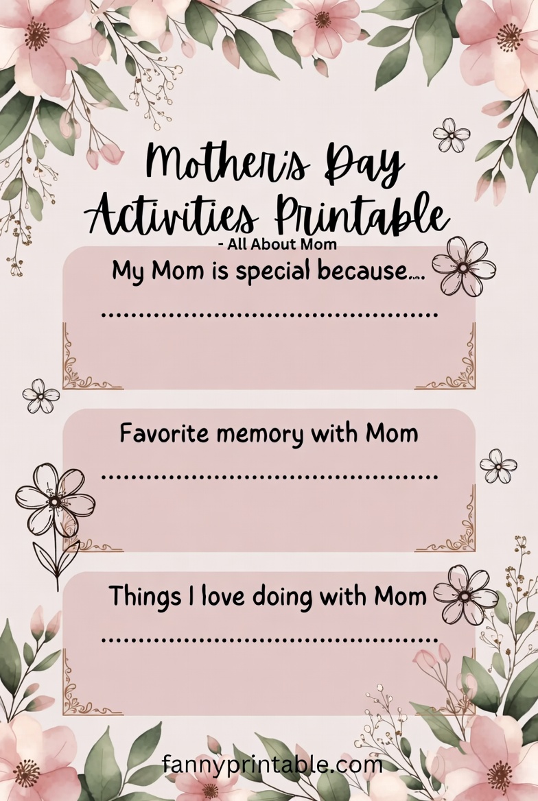 Mother's Day Activities Printable (2)