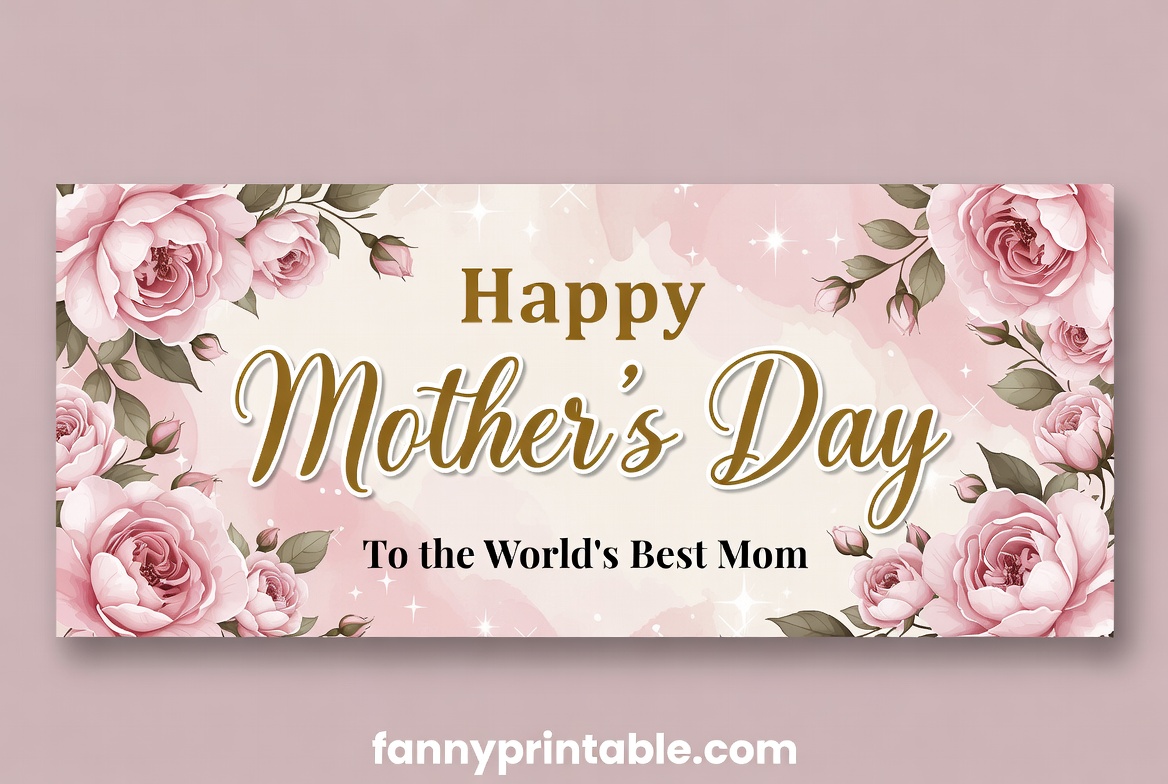 Mother's Day Banner - Fanny Printable (1)