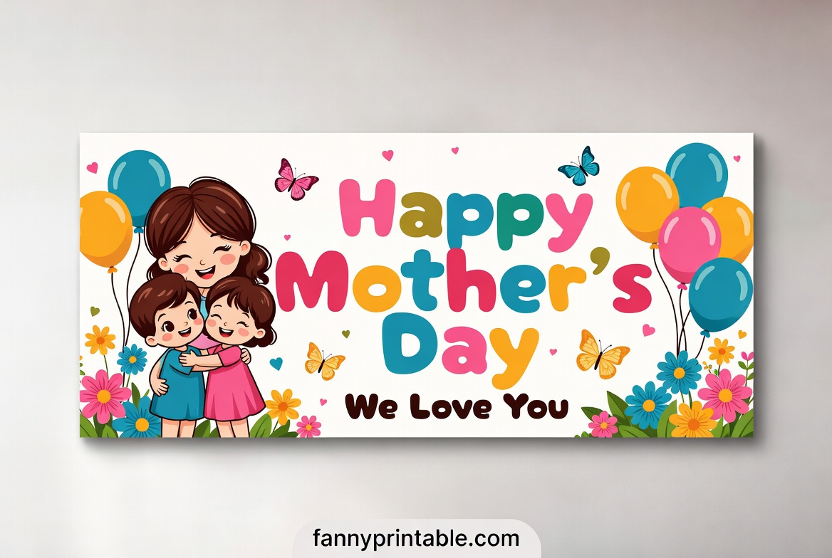 Mother's Day Banner Printable - Fanny Printable (4)
