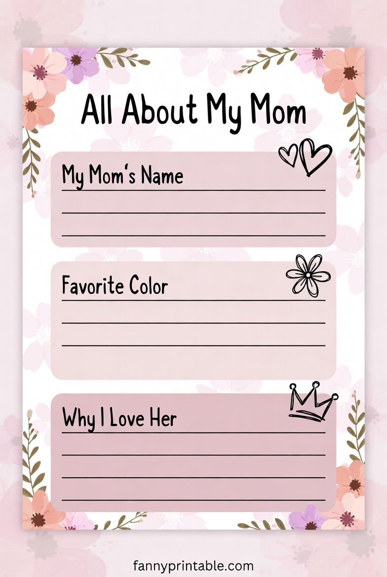 Mothers Day Book Printable 3 Mother's Day Book Printable (3)