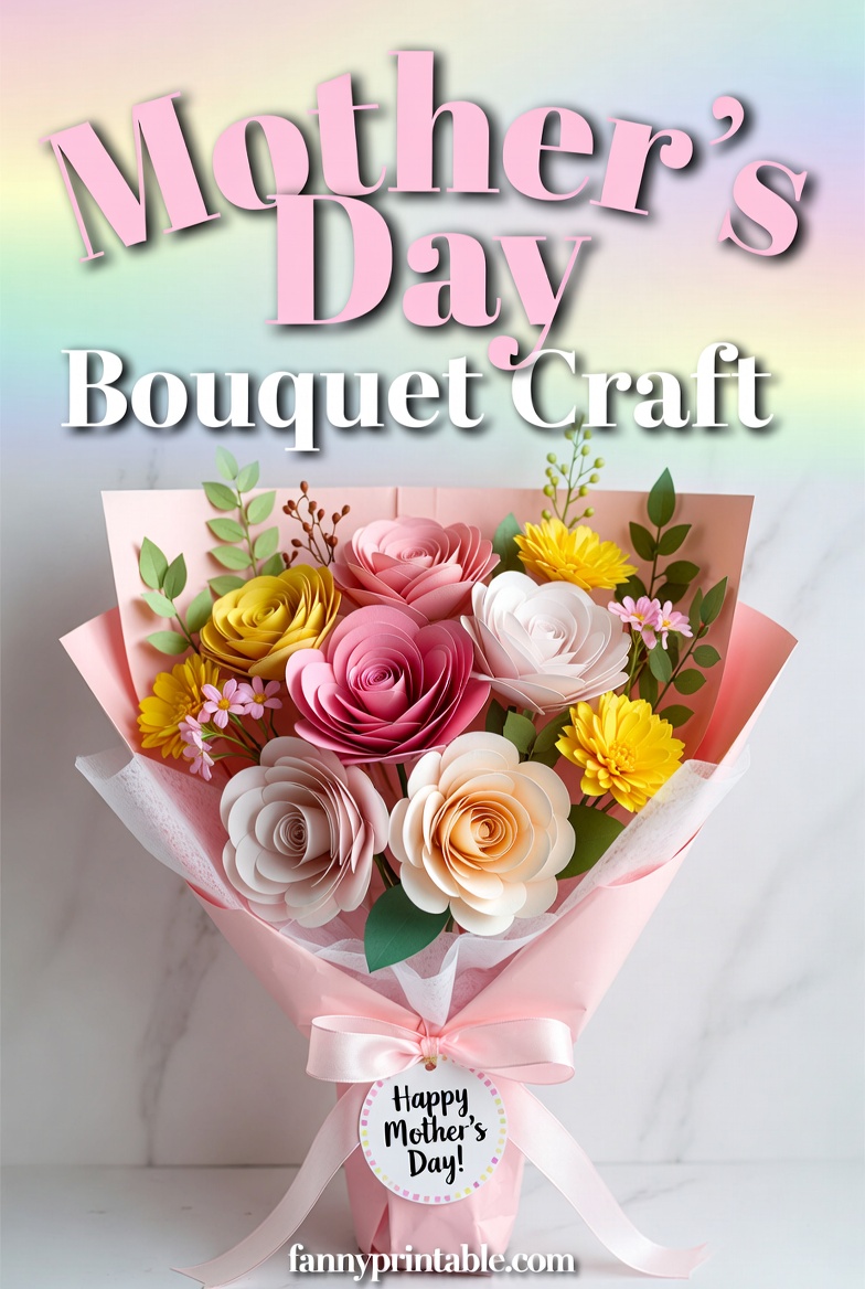 Mother's Day Bouquet Craft - Fanny Printable (2)