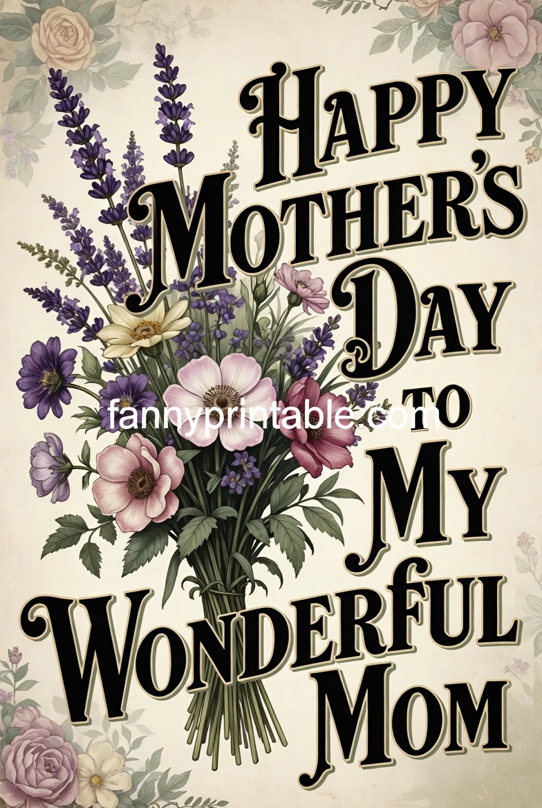 Mother's Day Bouquet Printable (3)