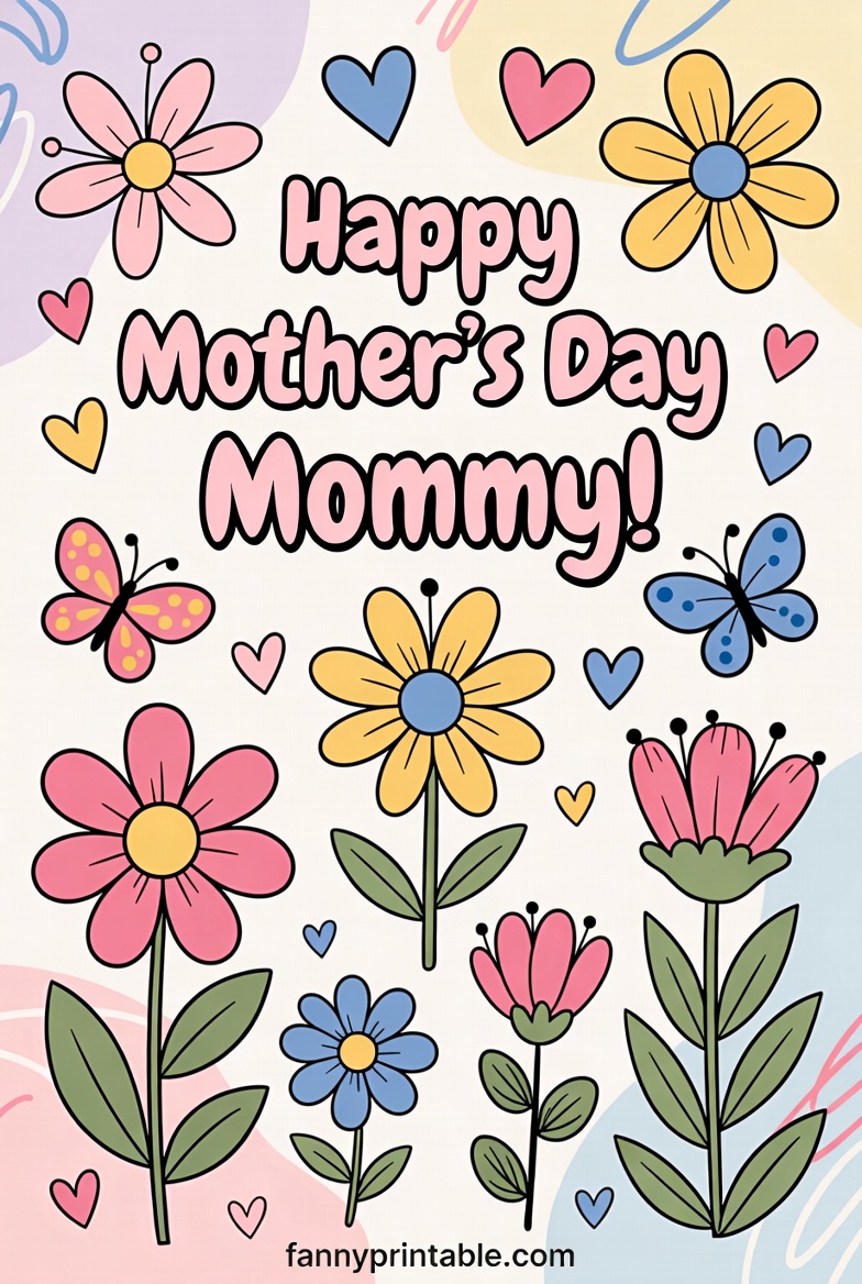Mother's Day Card Design - Fanny Printable (1)