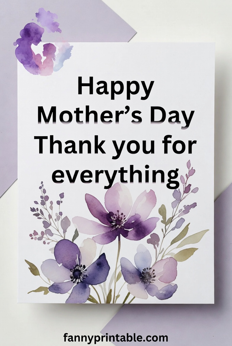 Mother's Day Card Design - Fanny Printable (2)