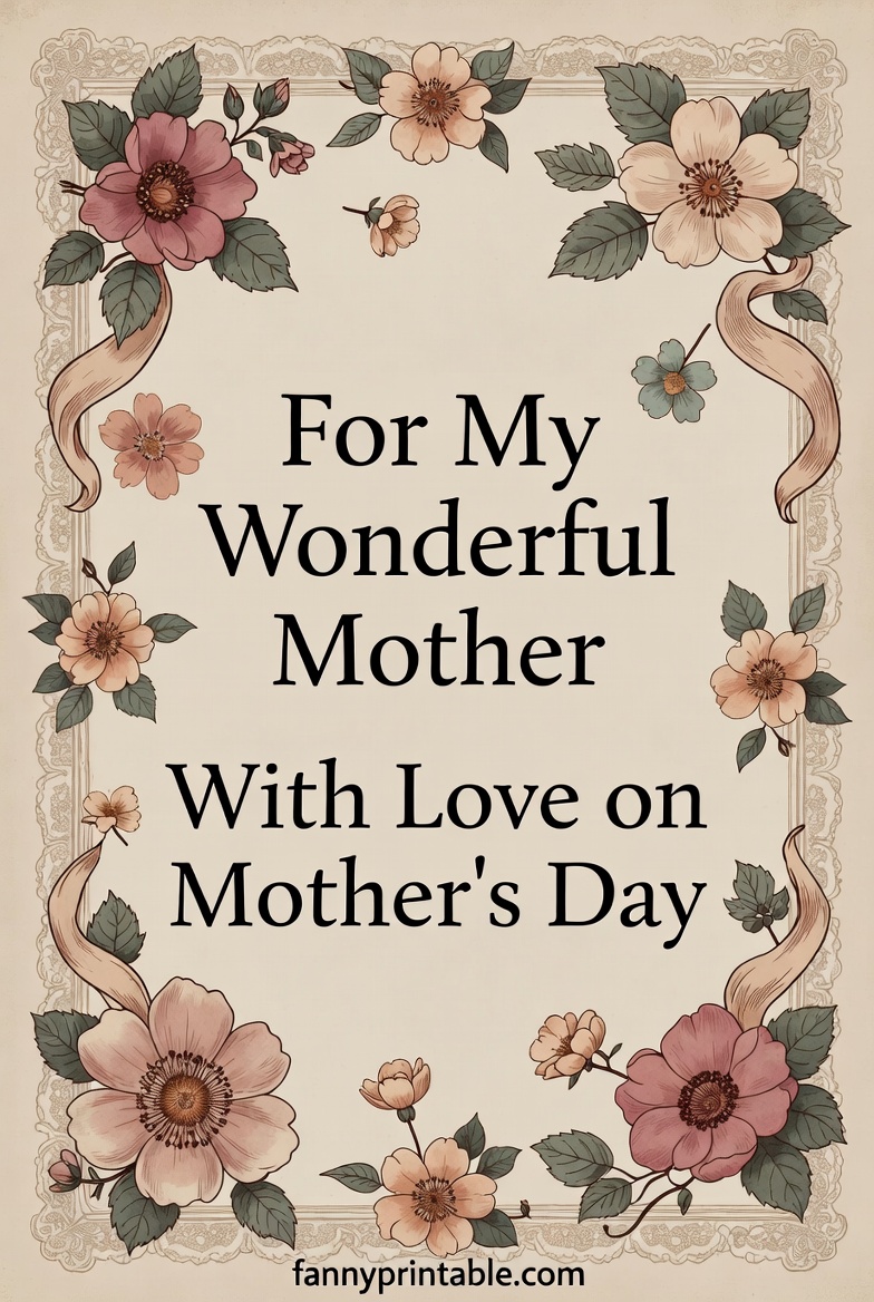 Mother's Day Card Design - Fanny Printable (4)