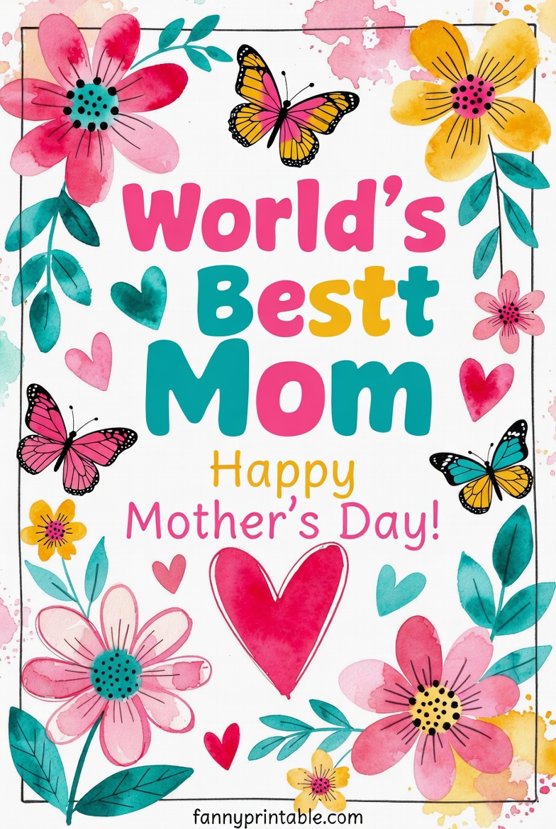 Mother's Day Card Designs - Fanny Printable (2)