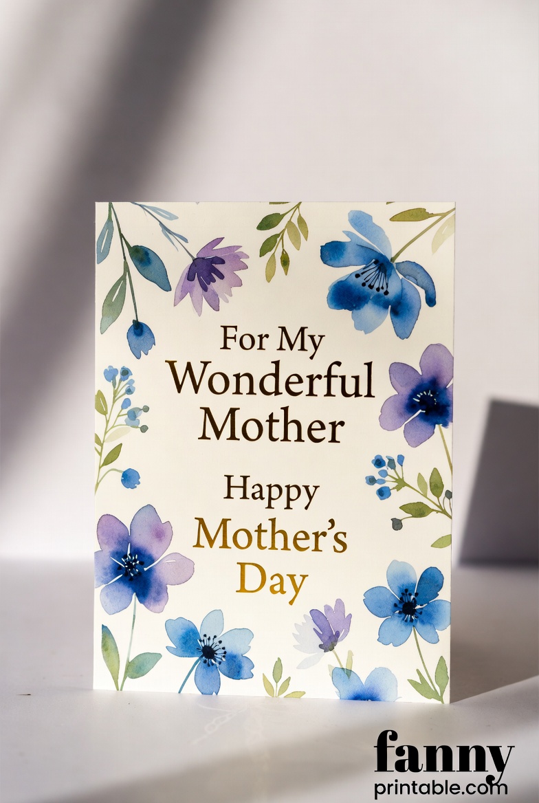 Mother's Day Card Diy - Fanny Printable (1)