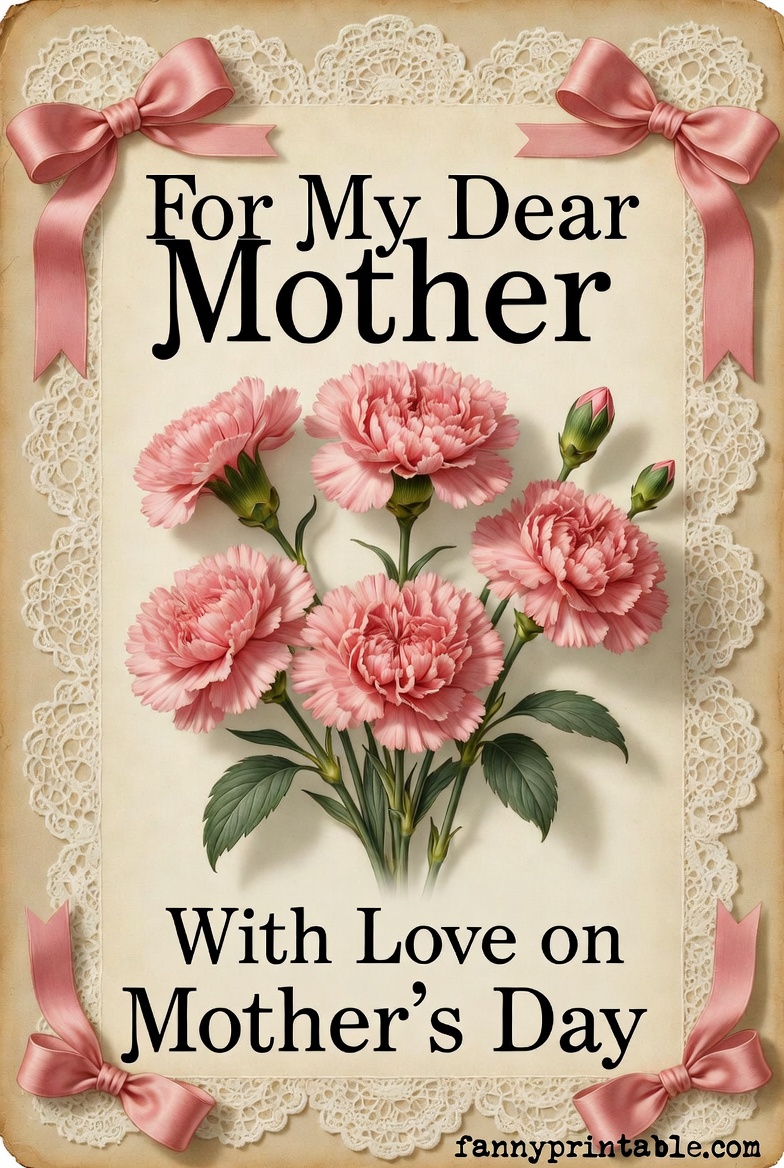 Mother's Day Card - Fanny Printable (1)