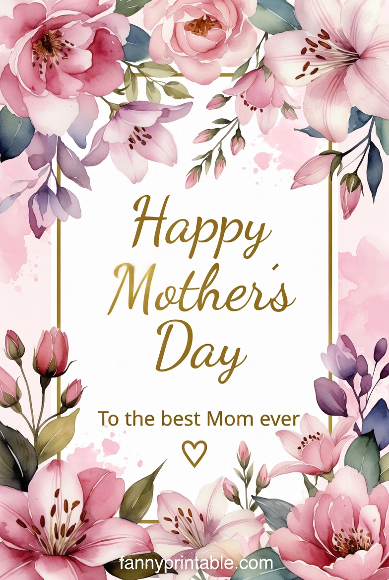 Mother's Day Card - Fanny Printable (2)