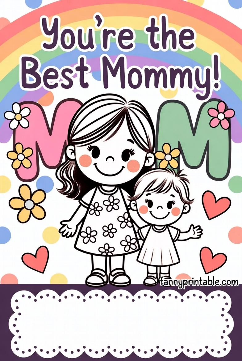 Mother's Day Card For Kids - Fanny Printable (4)