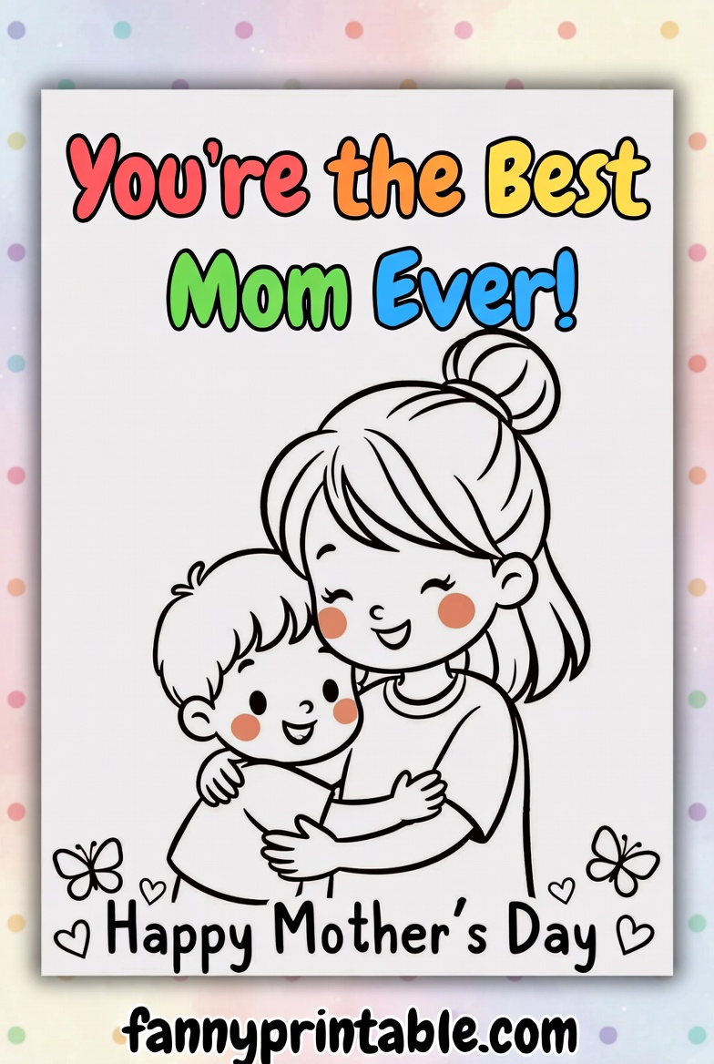 Mother's Day Card For Kids Printable (4)