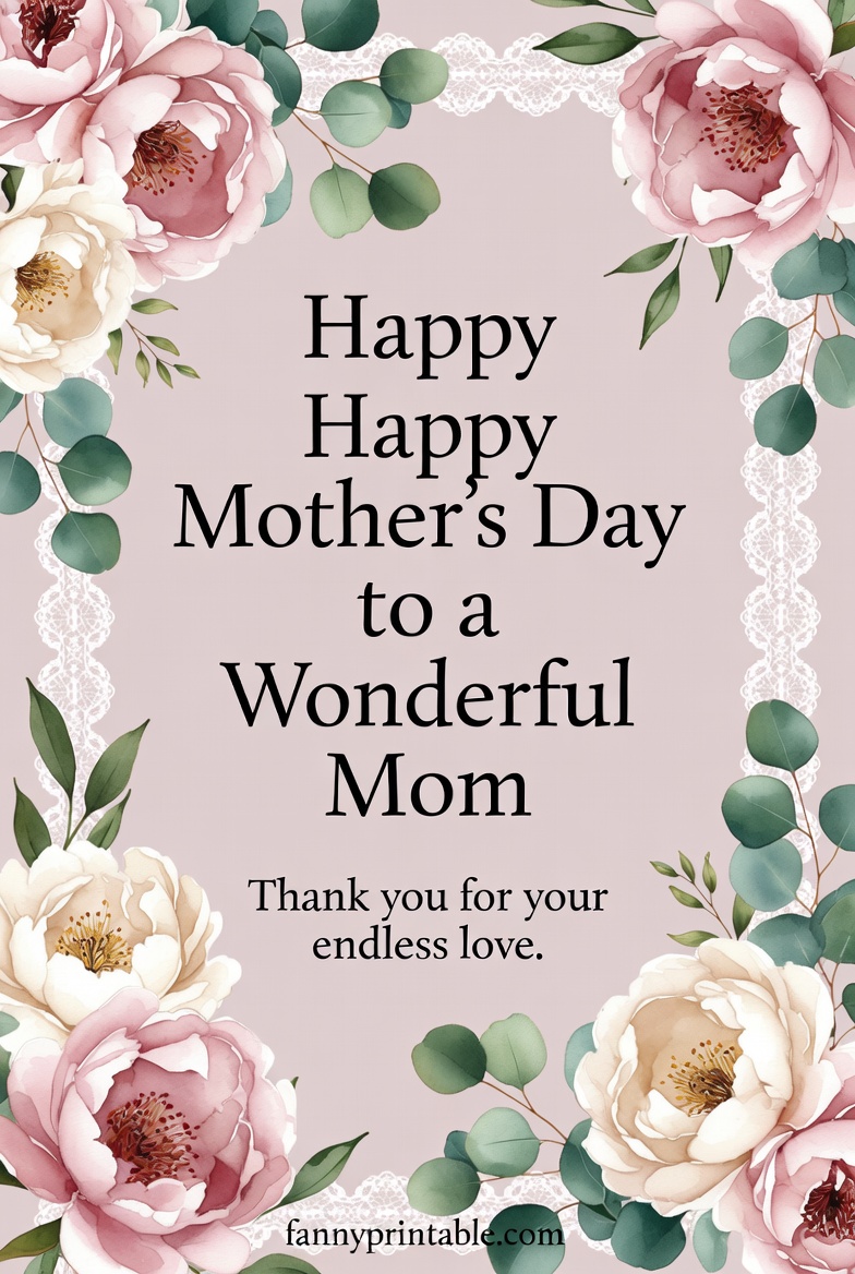 Mother's Day Card Free Printable - Fanny Printable (4)