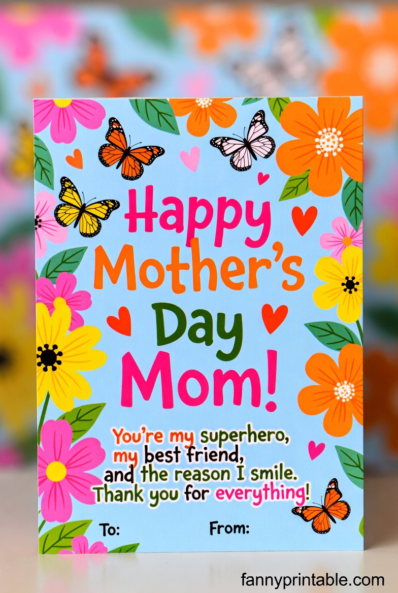 Mother's Day Card Messages - Fanny Printable (3)