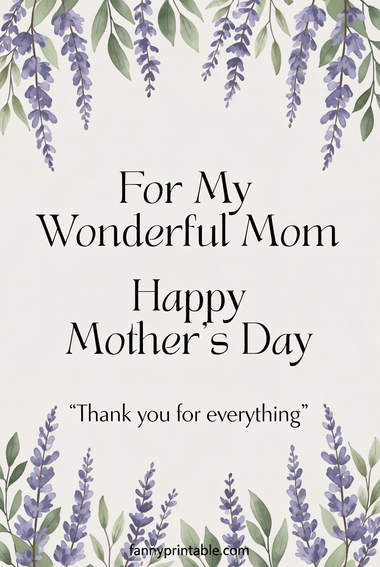Mother's Day Card Printable - Fanny Printable (2)