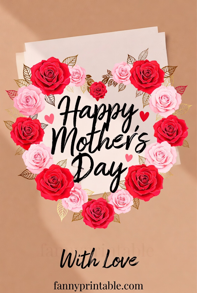 Mother's Day Card Printable Template (1)