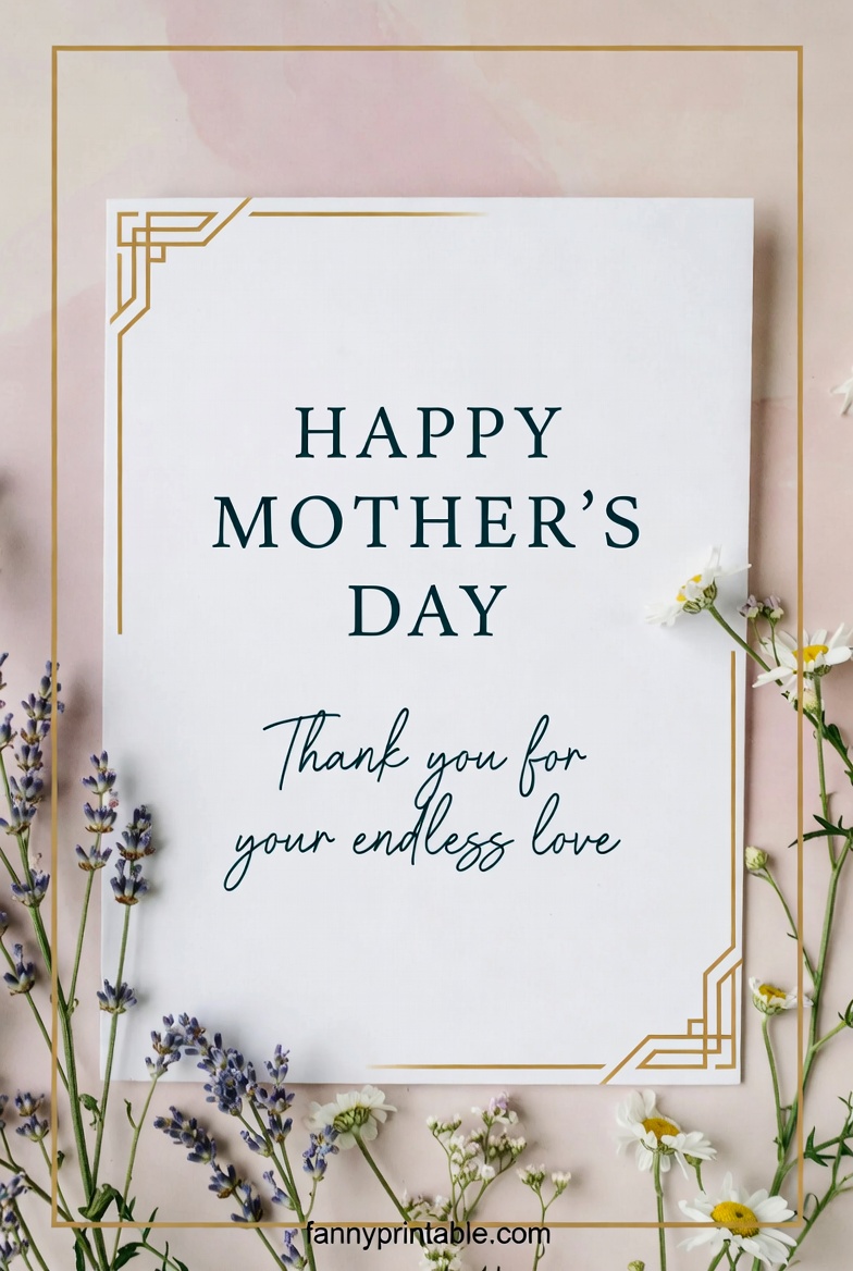 Mother's Day Card Printable Template (2)