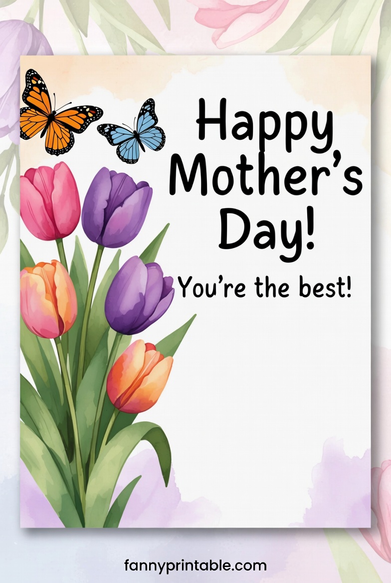 Mother's Day Card Printable Template (3)