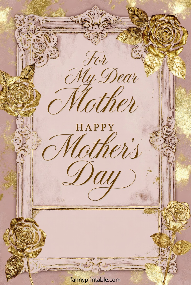 Mother's Day Card Template - Fanny Printable (1)