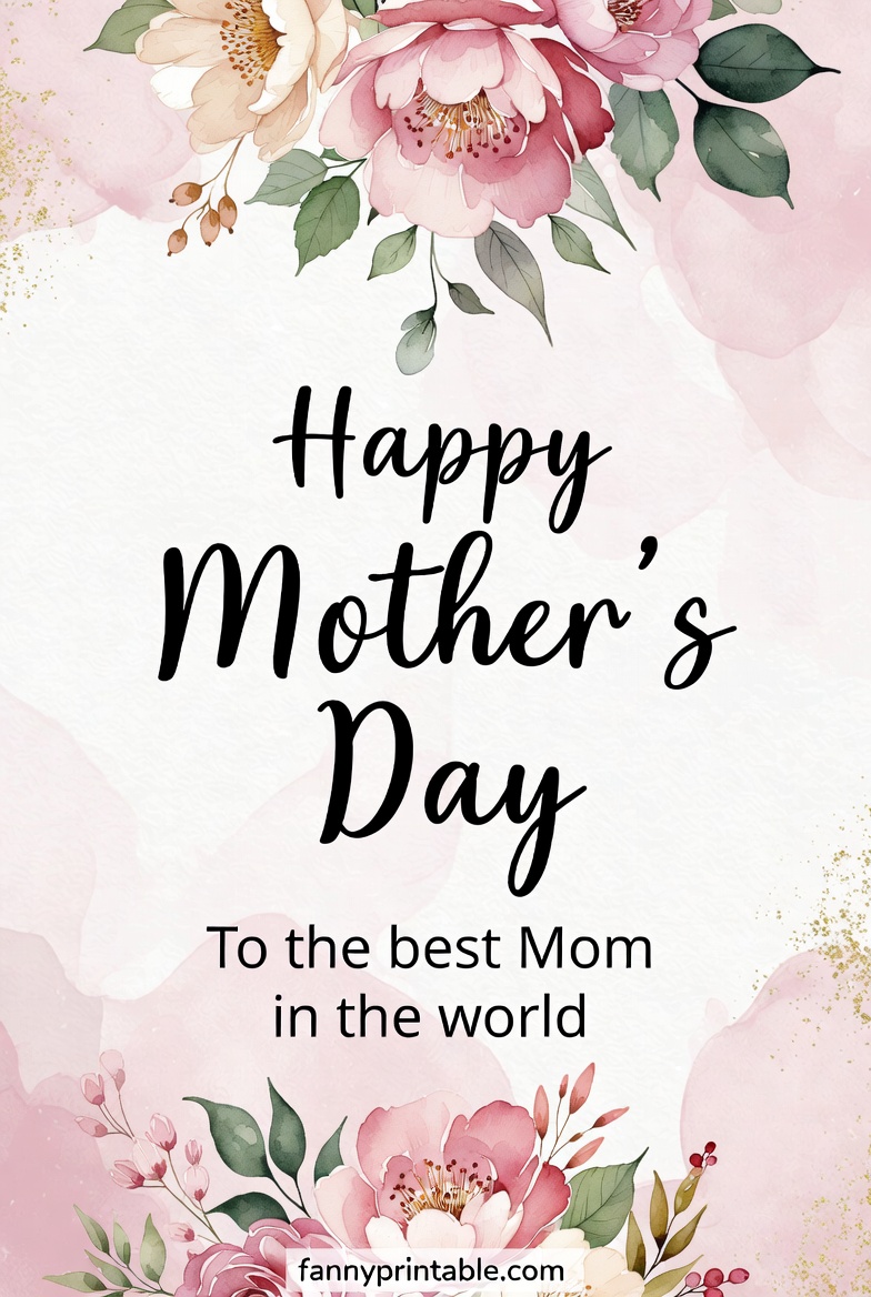 Mother's Day Card Template - Fanny Printable (4)