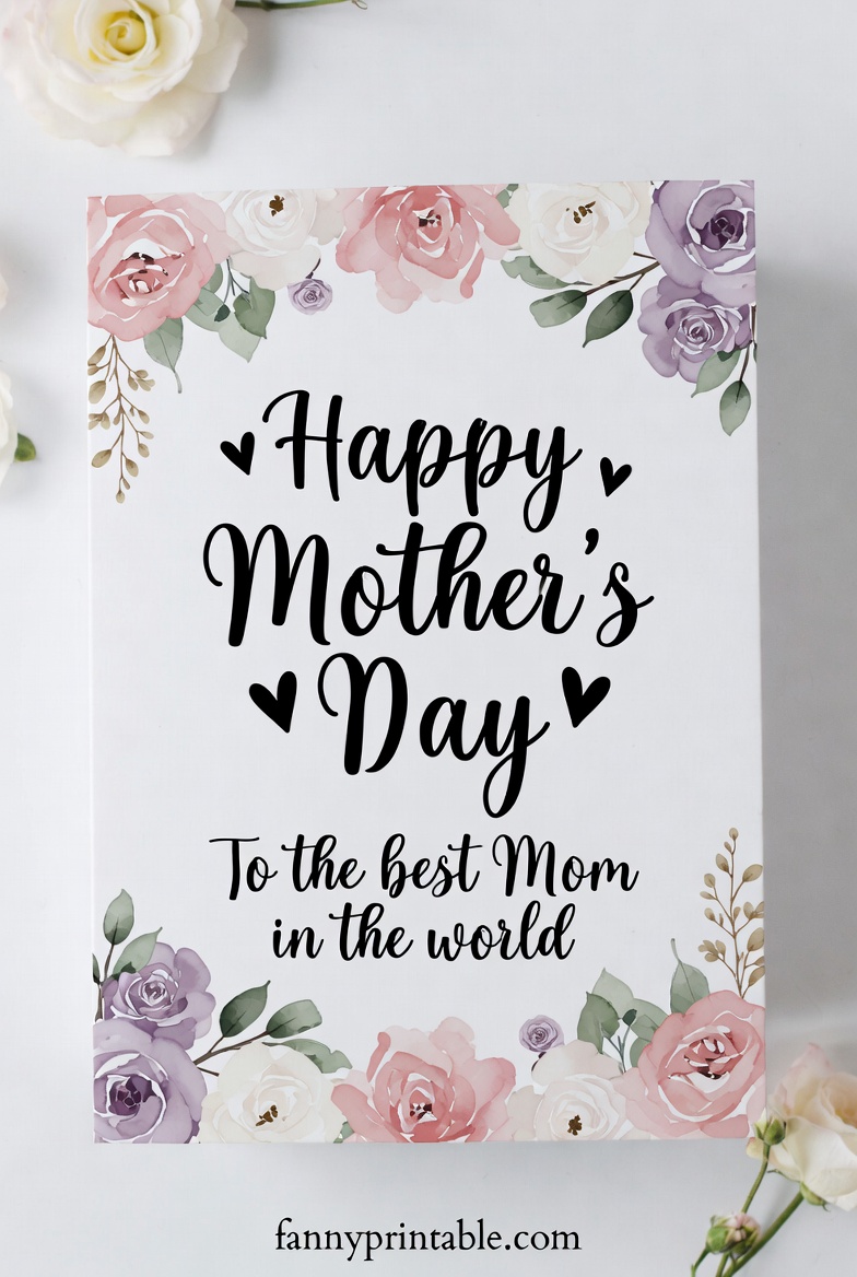 Mother's Day Card Template Free - Fanny Printable (1)