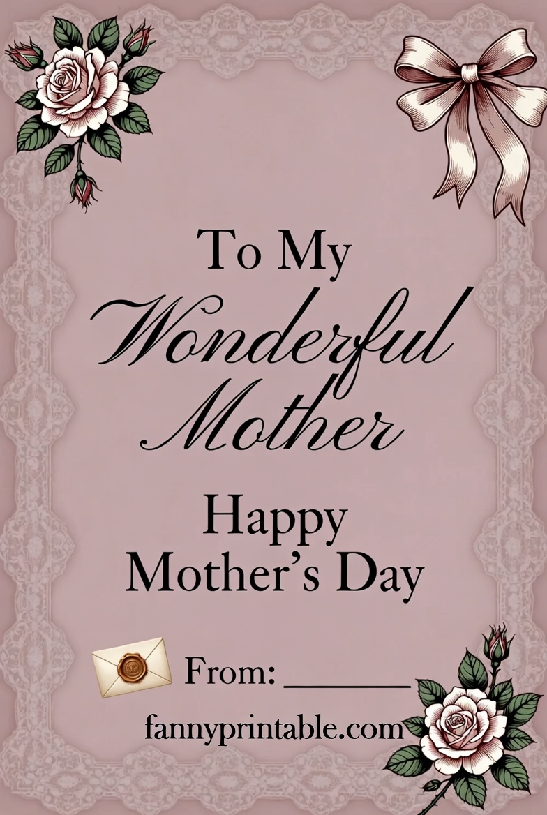 Mother's Day Card Template Free - Fanny Printable (3)