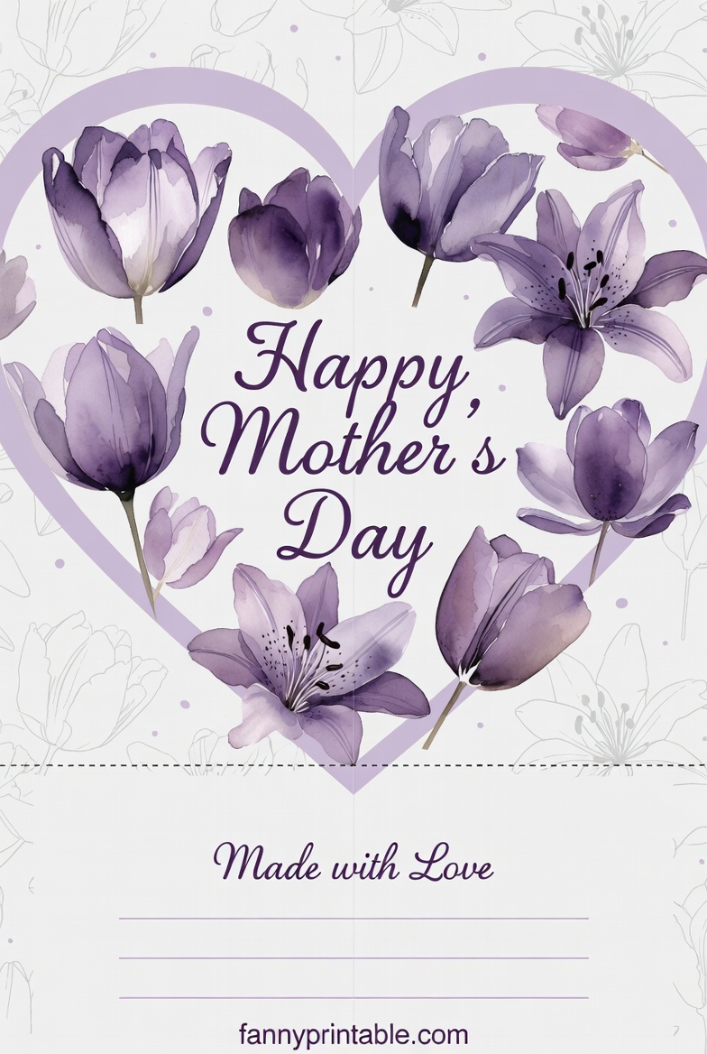 Mother's Day Card Template Free Printable (1)
