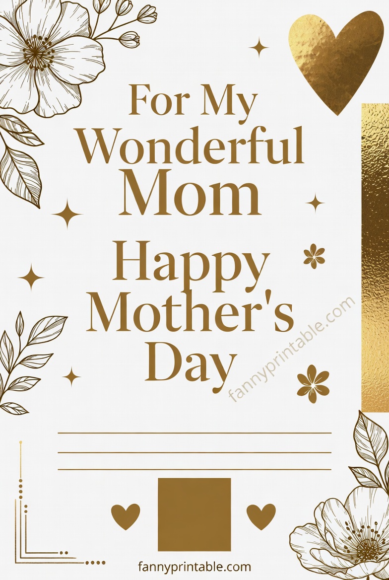 Mother's Day Card Template Free Printable (4)