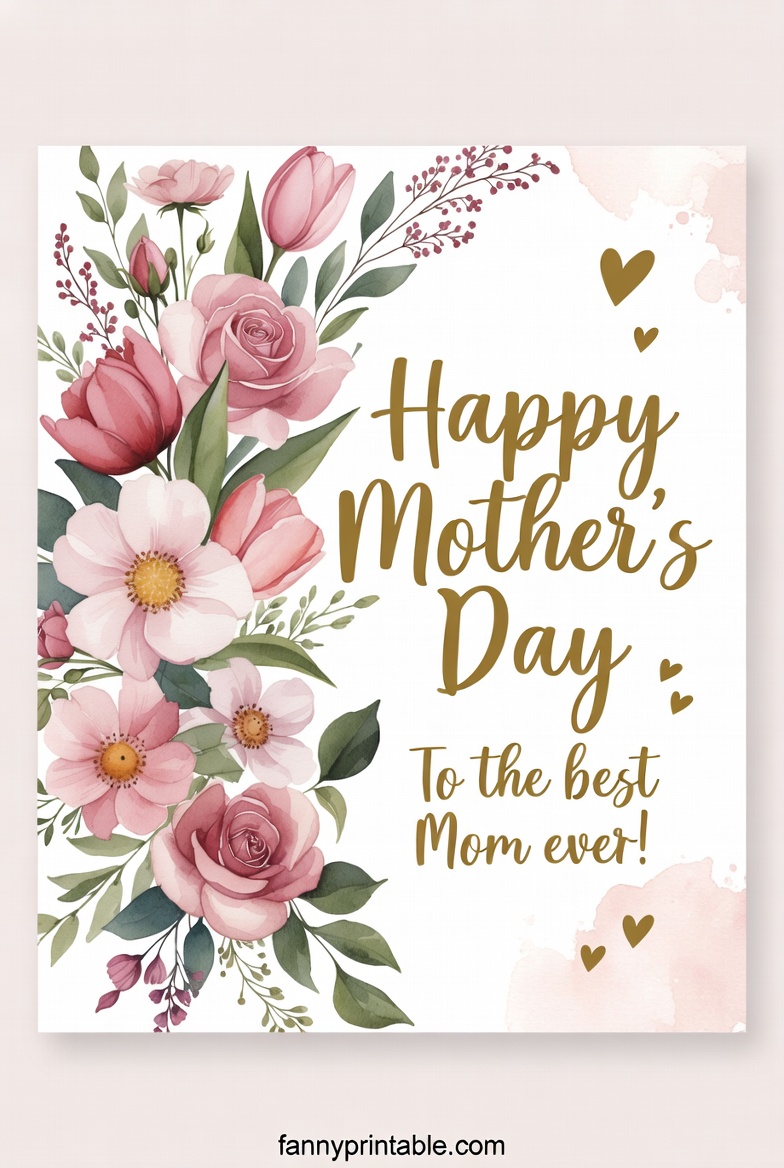 Mother's Day Card To Make - Fanny Printable (1)