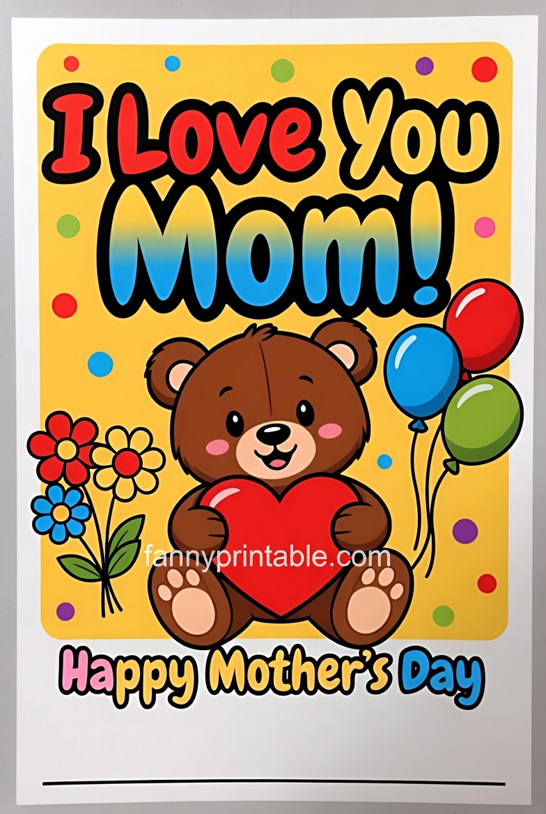 Mother's Day Card To Make - Fanny Printable (2)