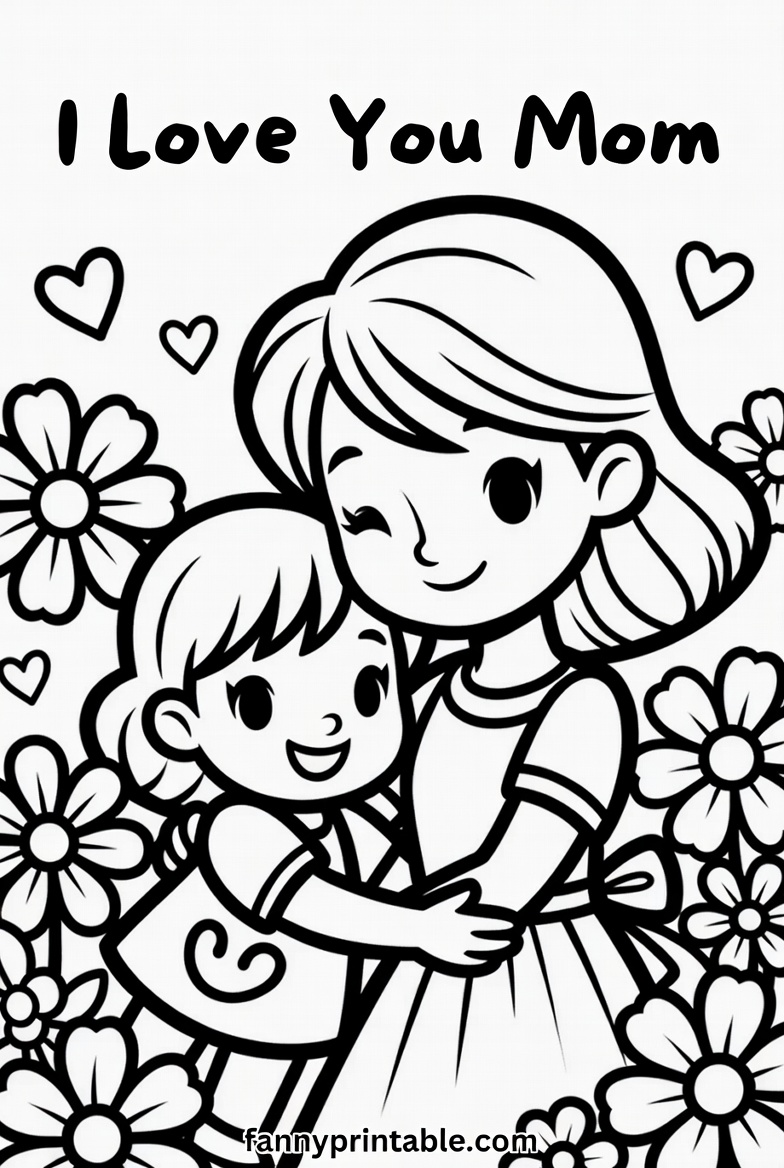 Mother's Day Coloring - Fanny Printable (2)