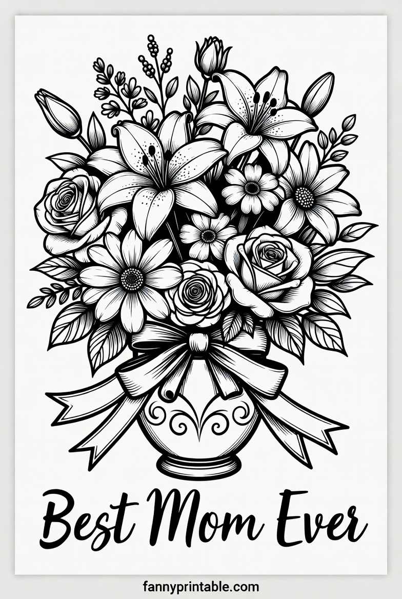 Mother's Day Coloring - Fanny Printable (4)