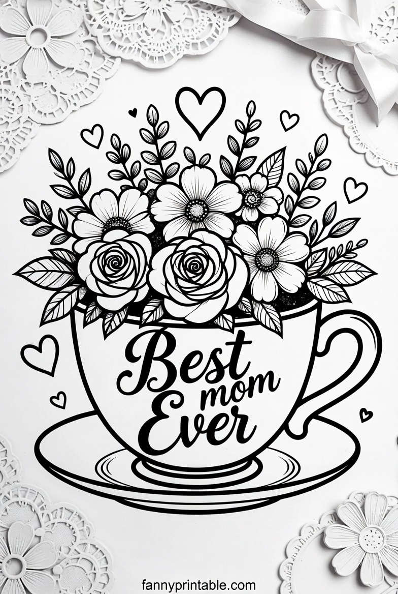 Mother's Day Coloring Page - Fanny Printable (3)