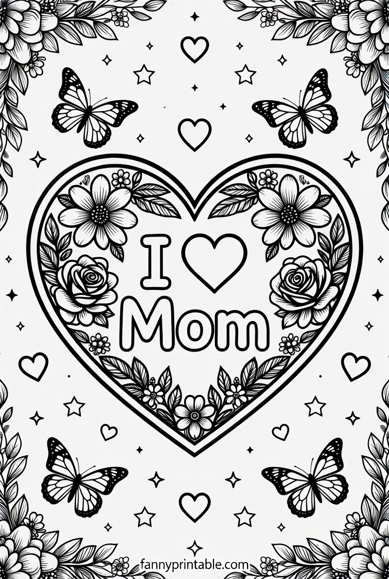 Mother's Day Coloring Pages - Fanny Printable (4)