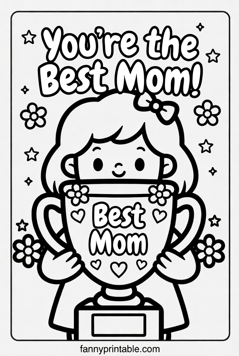 Mother's Day Coloring Pages Free - Fanny Printable (1)
